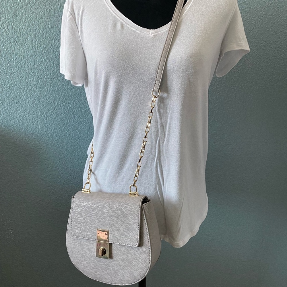 Crossbody Purse Light Gray
